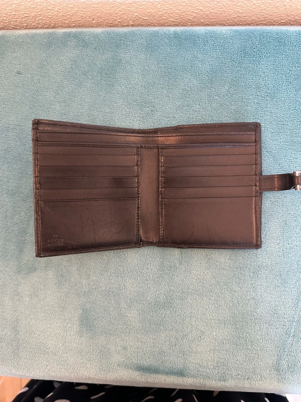 Gucci Jackie Wallet ✨ GG Canvas + Leather Trim • Vintage Classic - Picture 6 of 13